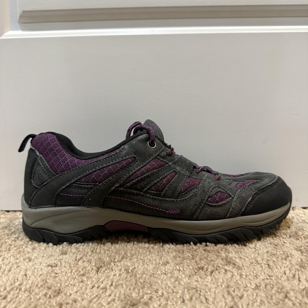 Denali Hiking Shoes Womens Size 8.5 Gray Purple Low Top Lugged U12LU025C-1